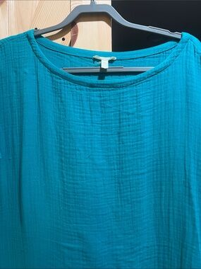 Eileen Fisher Teal Midi Dress